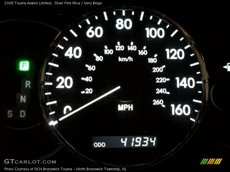 Silver Pine Mica / Ivory Beige 2008 Toyota Avalon Limited