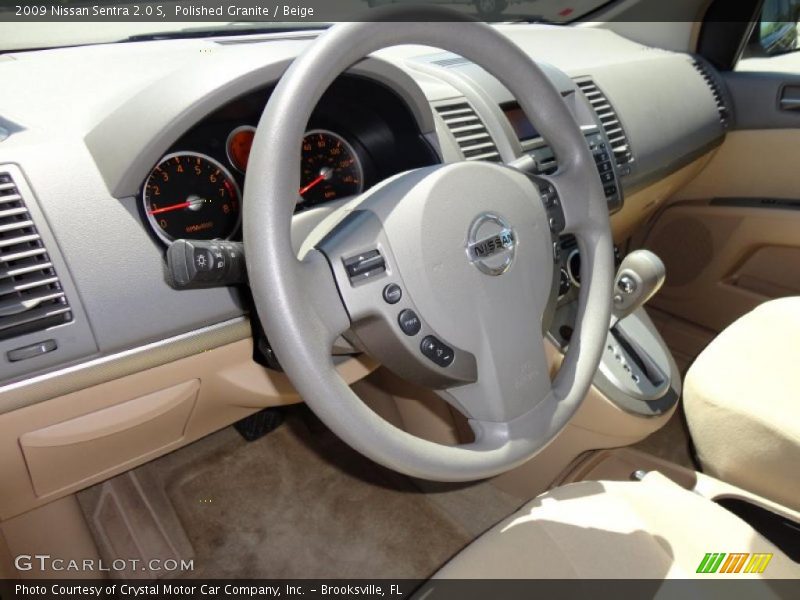 Polished Granite / Beige 2009 Nissan Sentra 2.0 S