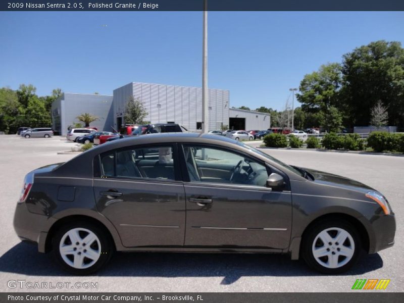 Polished Granite / Beige 2009 Nissan Sentra 2.0 S