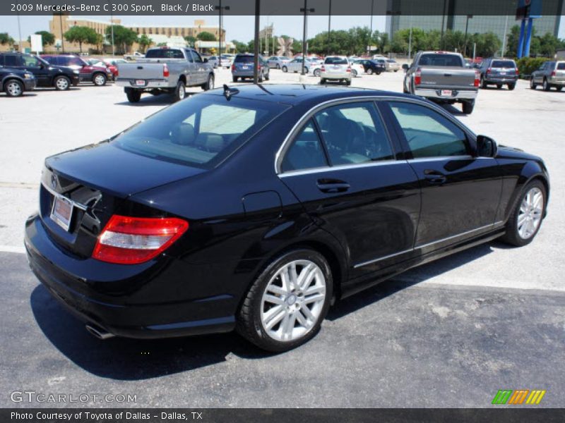 Black / Black 2009 Mercedes-Benz C 300 Sport
