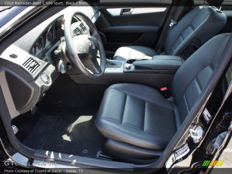 Black / Black 2009 Mercedes-Benz C 300 Sport