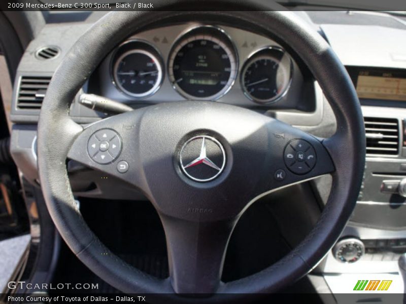 Black / Black 2009 Mercedes-Benz C 300 Sport