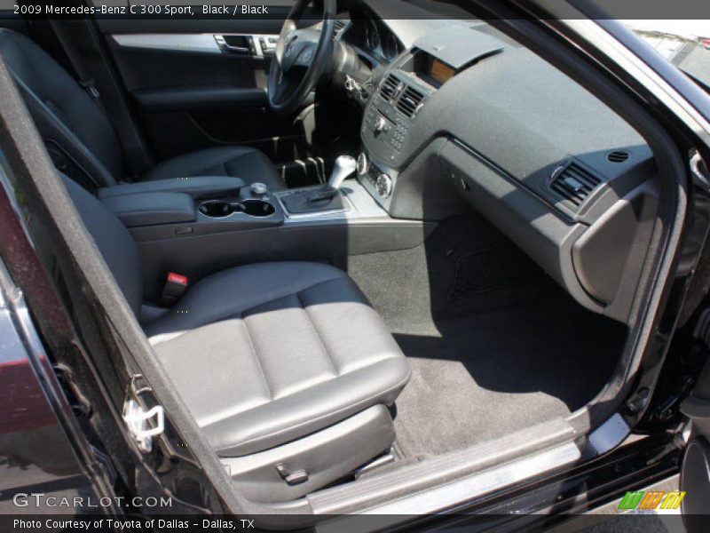 Black / Black 2009 Mercedes-Benz C 300 Sport