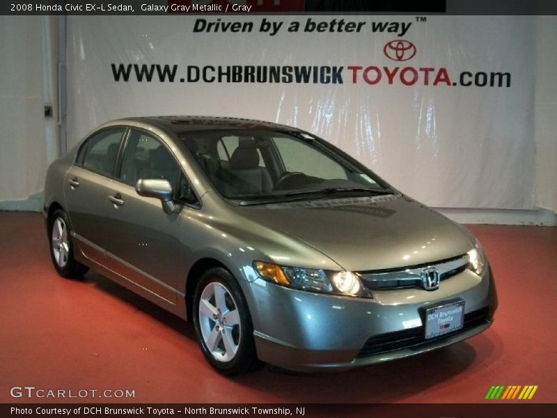 Galaxy Gray Metallic / Gray 2008 Honda Civic EX-L Sedan
