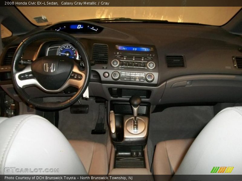 Galaxy Gray Metallic / Gray 2008 Honda Civic EX-L Sedan