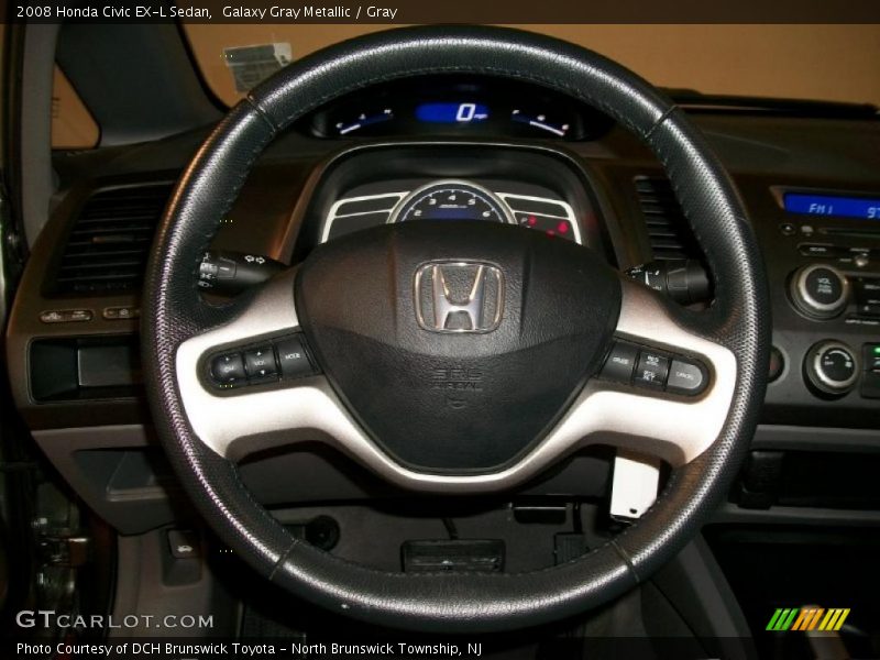Galaxy Gray Metallic / Gray 2008 Honda Civic EX-L Sedan