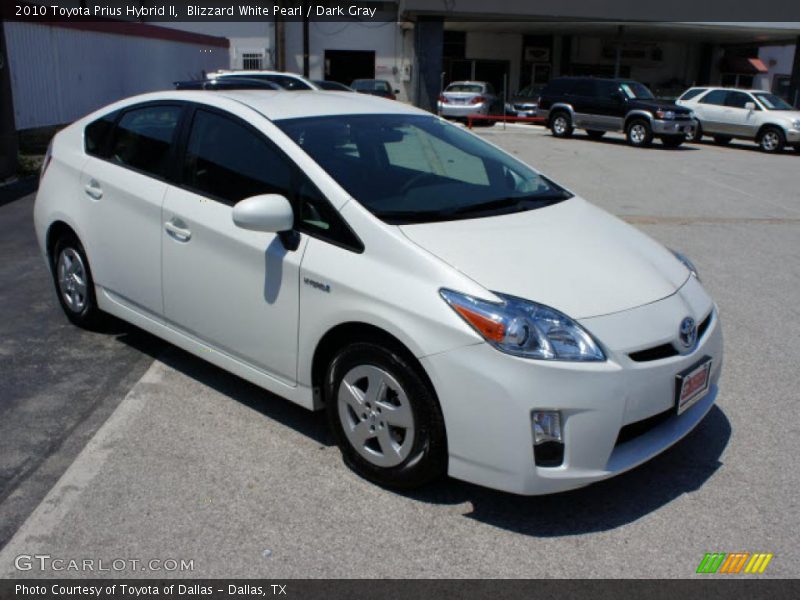 Blizzard White Pearl / Dark Gray 2010 Toyota Prius Hybrid II