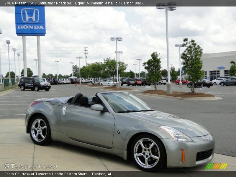 Liquid Aluminum Metallic / Carbon Black 2004 Nissan 350Z Enthusiast Roadster
