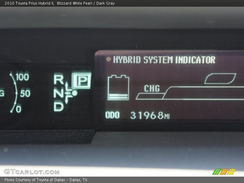 Blizzard White Pearl / Dark Gray 2010 Toyota Prius Hybrid II