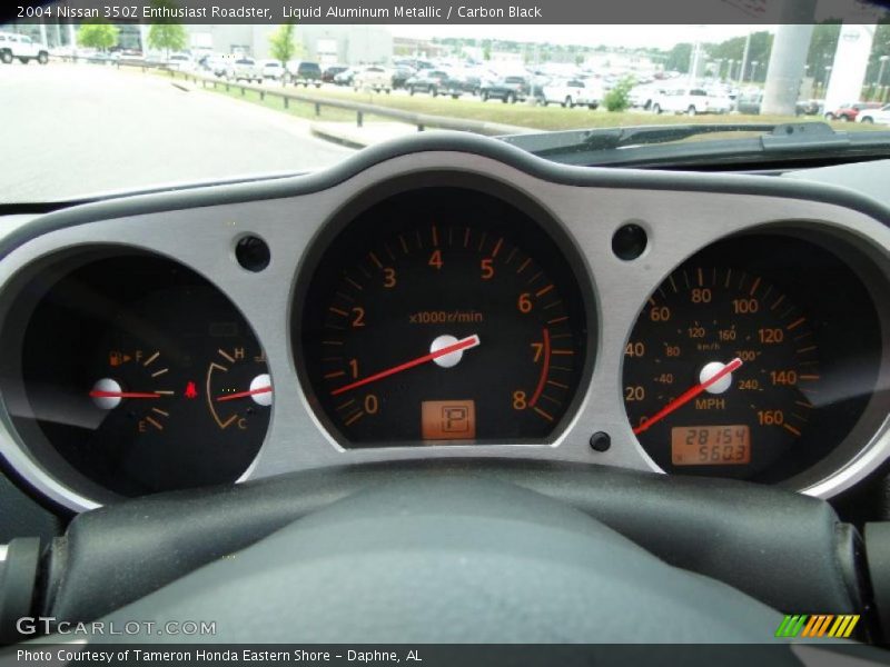 Liquid Aluminum Metallic / Carbon Black 2004 Nissan 350Z Enthusiast Roadster