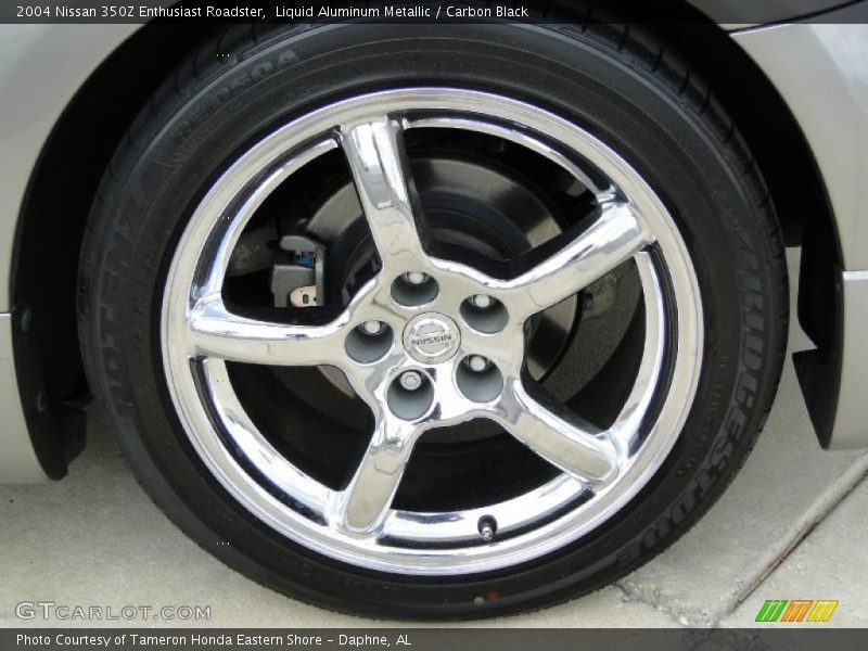 Liquid Aluminum Metallic / Carbon Black 2004 Nissan 350Z Enthusiast Roadster