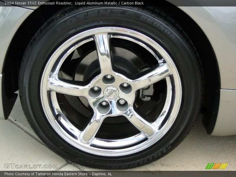 Liquid Aluminum Metallic / Carbon Black 2004 Nissan 350Z Enthusiast Roadster