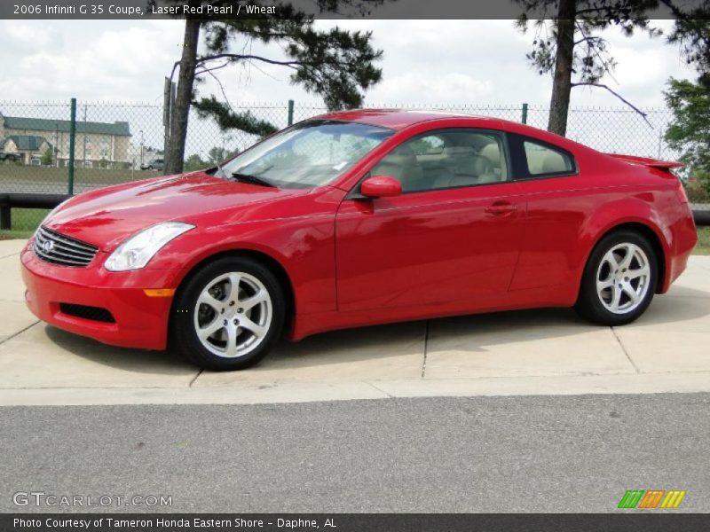 Laser Red Pearl / Wheat 2006 Infiniti G 35 Coupe