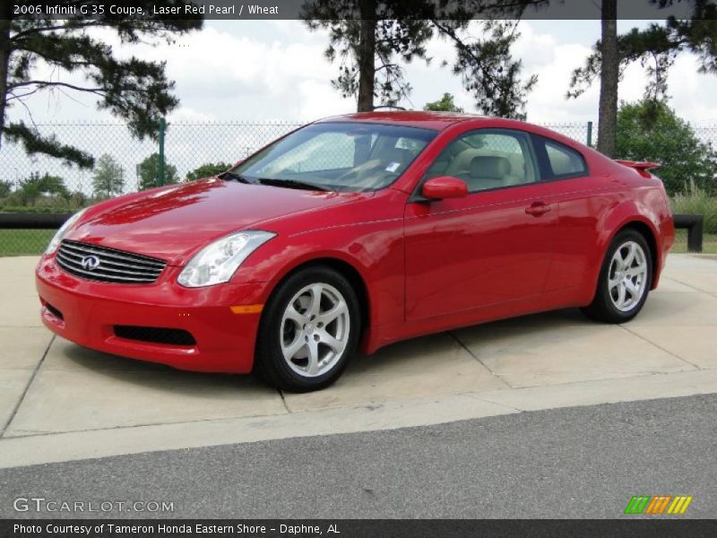 Laser Red Pearl / Wheat 2006 Infiniti G 35 Coupe