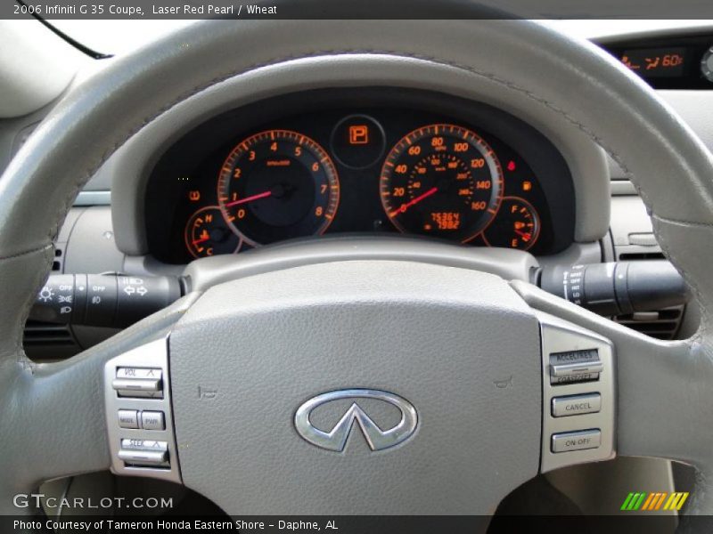 Laser Red Pearl / Wheat 2006 Infiniti G 35 Coupe