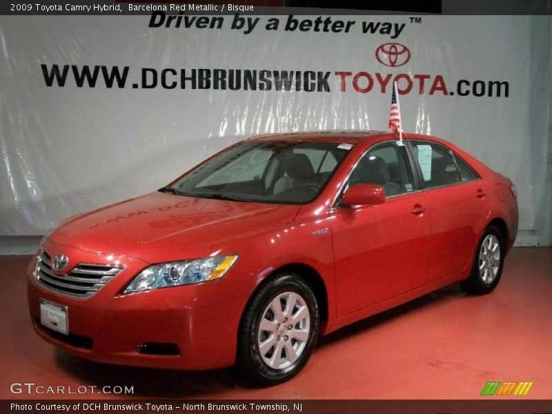 Barcelona Red Metallic / Bisque 2009 Toyota Camry Hybrid