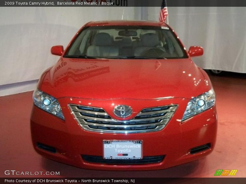 Barcelona Red Metallic / Bisque 2009 Toyota Camry Hybrid