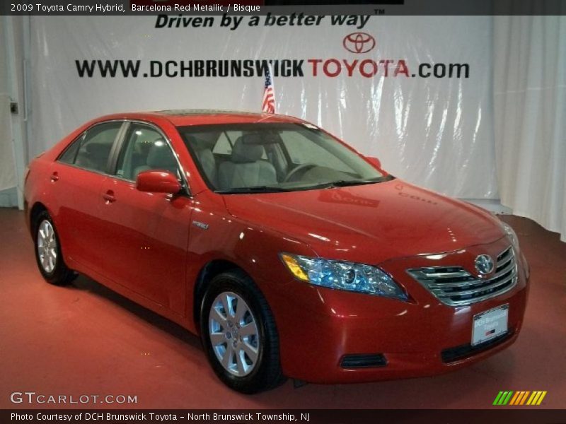 Barcelona Red Metallic / Bisque 2009 Toyota Camry Hybrid