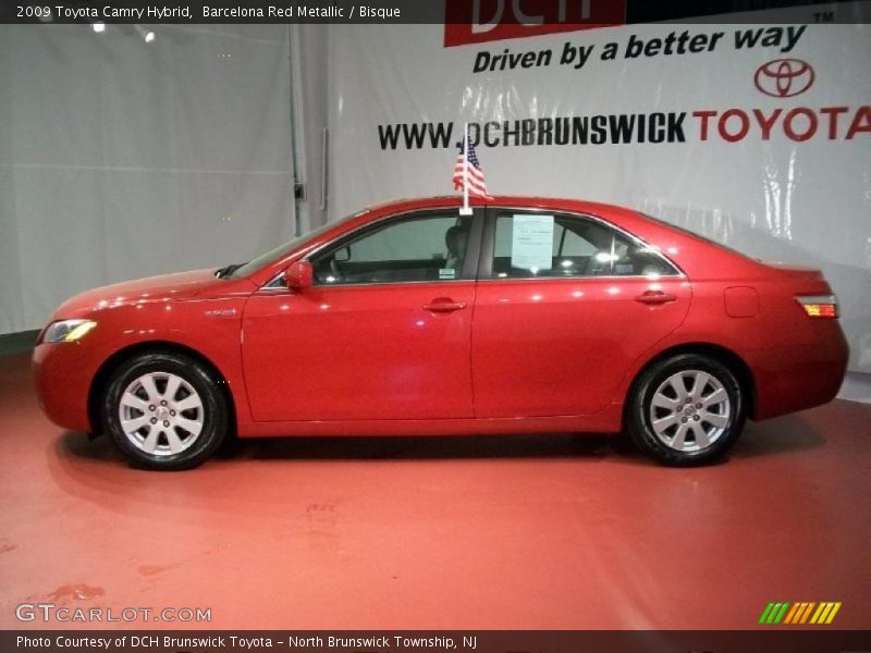 Barcelona Red Metallic / Bisque 2009 Toyota Camry Hybrid