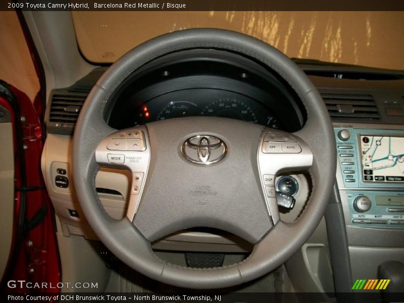 Barcelona Red Metallic / Bisque 2009 Toyota Camry Hybrid