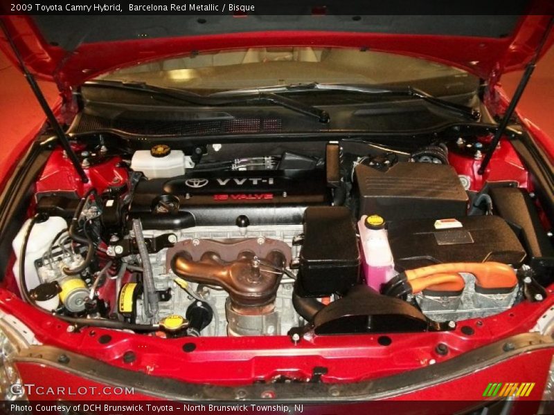 Barcelona Red Metallic / Bisque 2009 Toyota Camry Hybrid