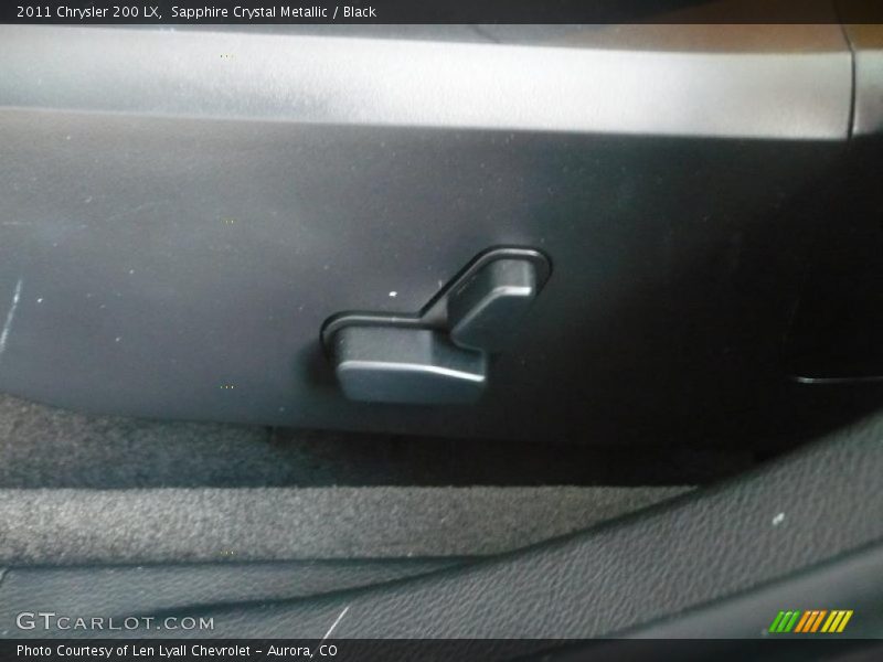 Sapphire Crystal Metallic / Black 2011 Chrysler 200 LX