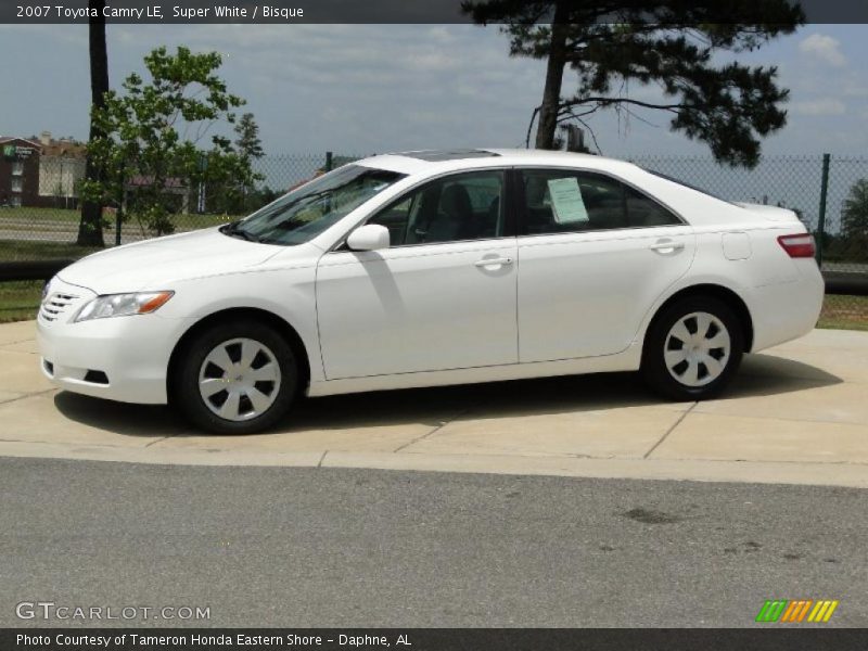 Super White / Bisque 2007 Toyota Camry LE