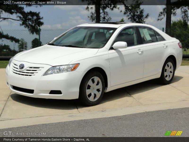 Super White / Bisque 2007 Toyota Camry LE