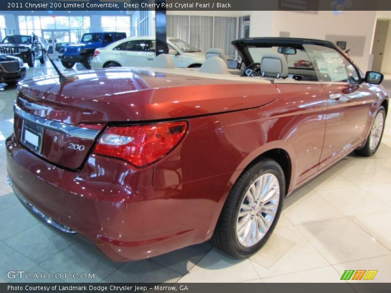 Deep Cherry Red Crystal Pearl / Black 2011 Chrysler 200 Limited Convertible