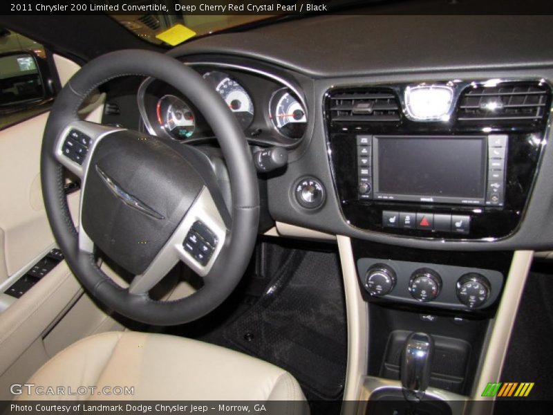 Deep Cherry Red Crystal Pearl / Black 2011 Chrysler 200 Limited Convertible
