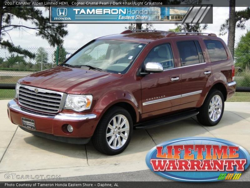 Cognac Crystal Pearl / Dark Khaki/Light Graystone 2007 Chrysler Aspen Limited HEMI