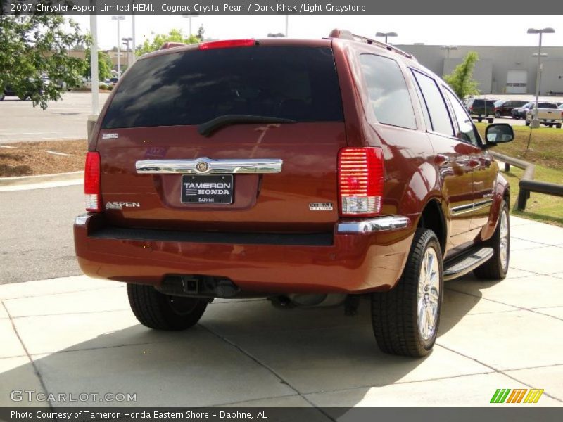 Cognac Crystal Pearl / Dark Khaki/Light Graystone 2007 Chrysler Aspen Limited HEMI