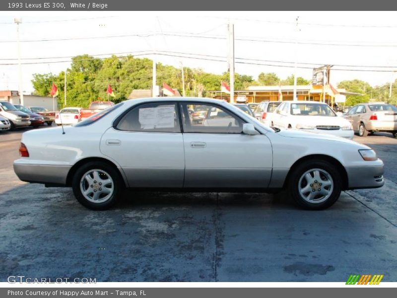 White / Beige 1993 Lexus ES 300