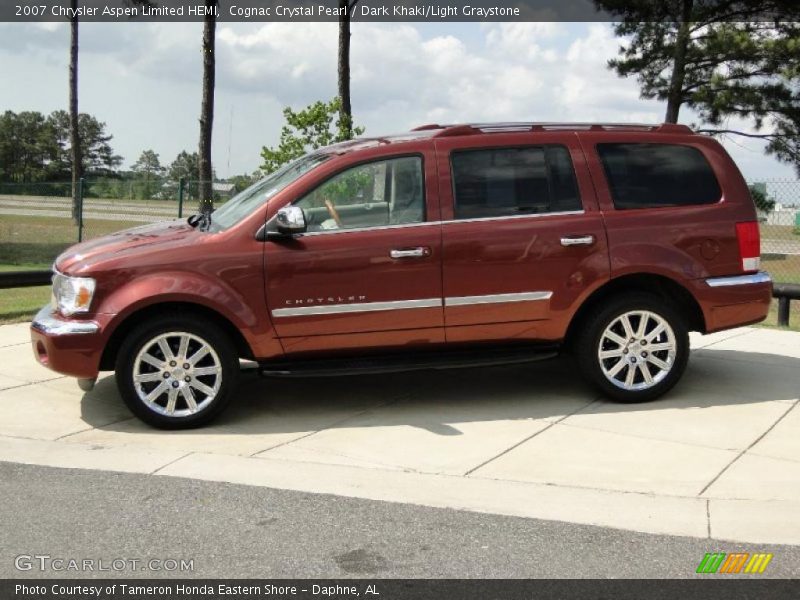 Cognac Crystal Pearl / Dark Khaki/Light Graystone 2007 Chrysler Aspen Limited HEMI