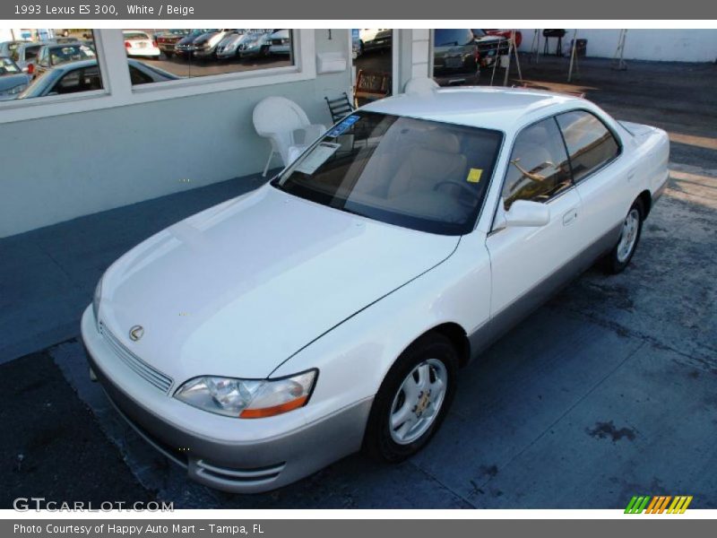 White / Beige 1993 Lexus ES 300