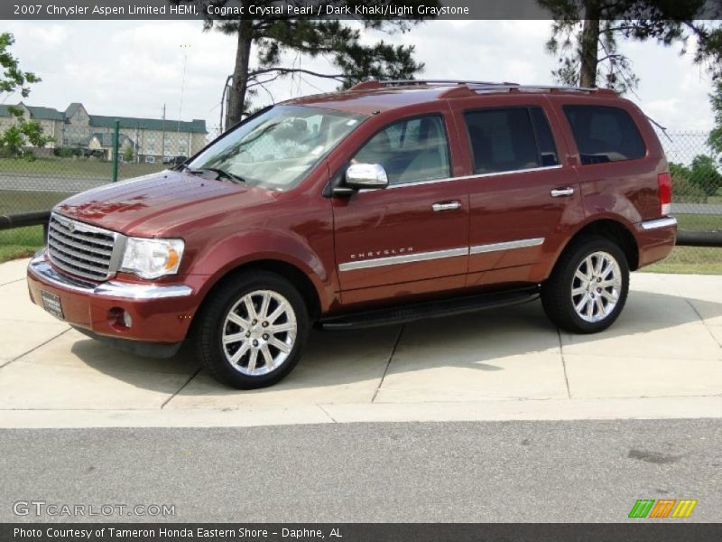 Cognac Crystal Pearl / Dark Khaki/Light Graystone 2007 Chrysler Aspen Limited HEMI