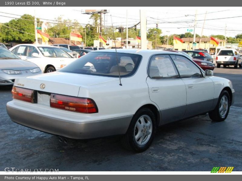 White / Beige 1993 Lexus ES 300