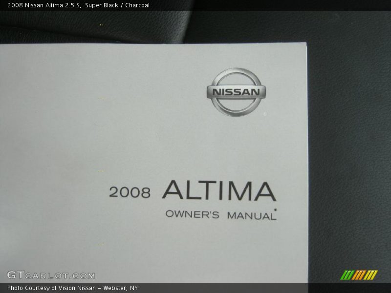 Super Black / Charcoal 2008 Nissan Altima 2.5 S