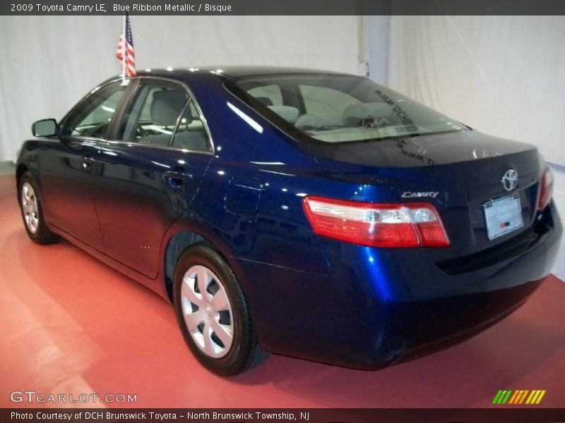 Blue Ribbon Metallic / Bisque 2009 Toyota Camry LE