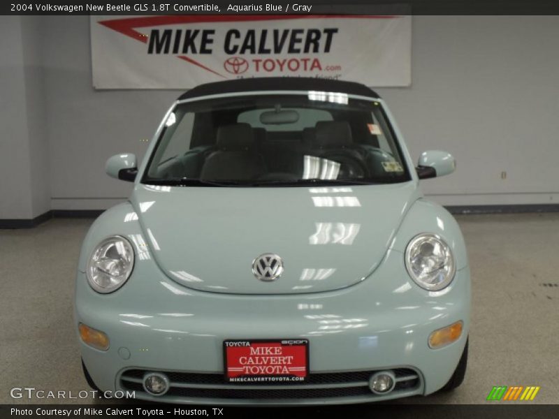 Aquarius Blue / Gray 2004 Volkswagen New Beetle GLS 1.8T Convertible