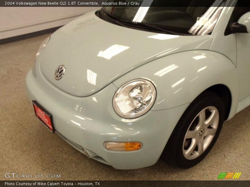 Aquarius Blue / Gray 2004 Volkswagen New Beetle GLS 1.8T Convertible