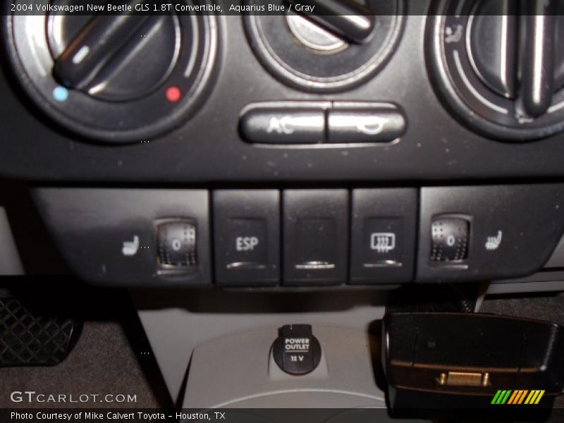 Aquarius Blue / Gray 2004 Volkswagen New Beetle GLS 1.8T Convertible
