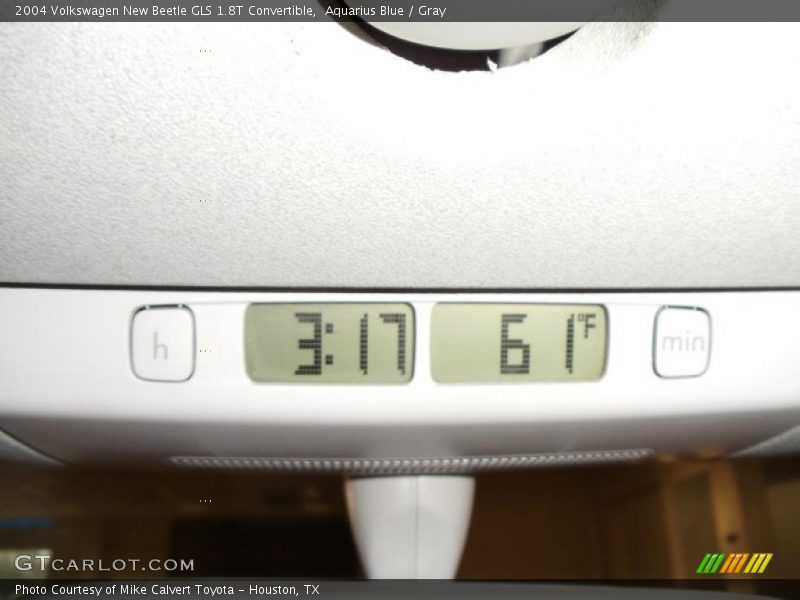 Aquarius Blue / Gray 2004 Volkswagen New Beetle GLS 1.8T Convertible
