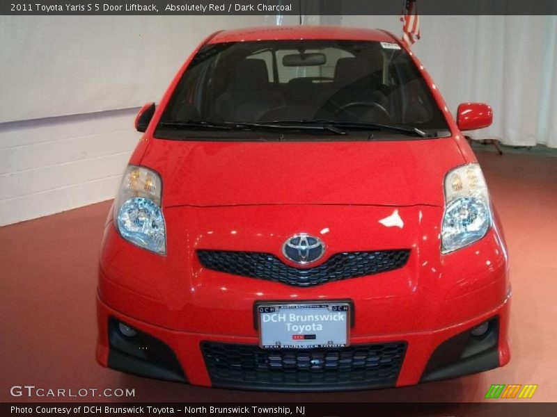 Absolutely Red / Dark Charcoal 2011 Toyota Yaris S 5 Door Liftback