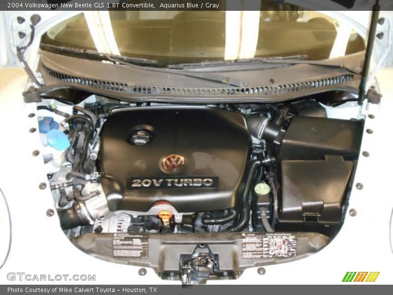 Aquarius Blue / Gray 2004 Volkswagen New Beetle GLS 1.8T Convertible