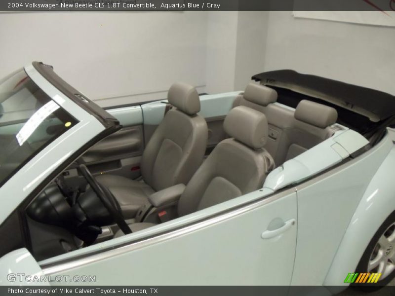 Aquarius Blue / Gray 2004 Volkswagen New Beetle GLS 1.8T Convertible