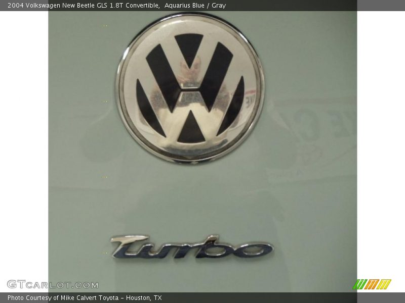 Aquarius Blue / Gray 2004 Volkswagen New Beetle GLS 1.8T Convertible