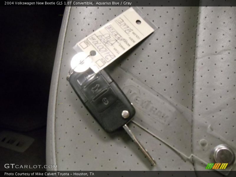 Aquarius Blue / Gray 2004 Volkswagen New Beetle GLS 1.8T Convertible