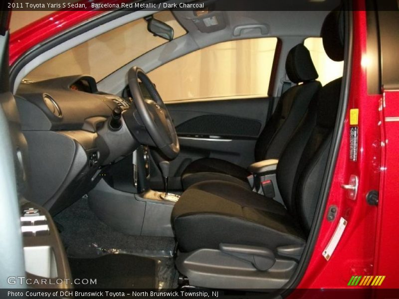 Barcelona Red Metallic / Dark Charcoal 2011 Toyota Yaris S Sedan