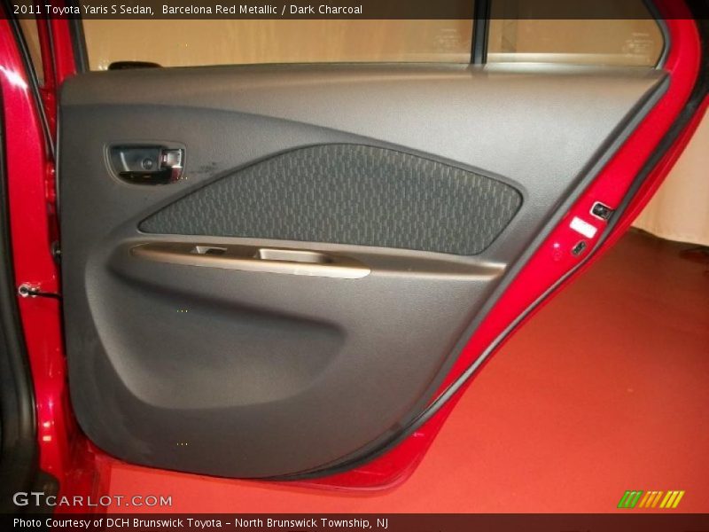 Barcelona Red Metallic / Dark Charcoal 2011 Toyota Yaris S Sedan